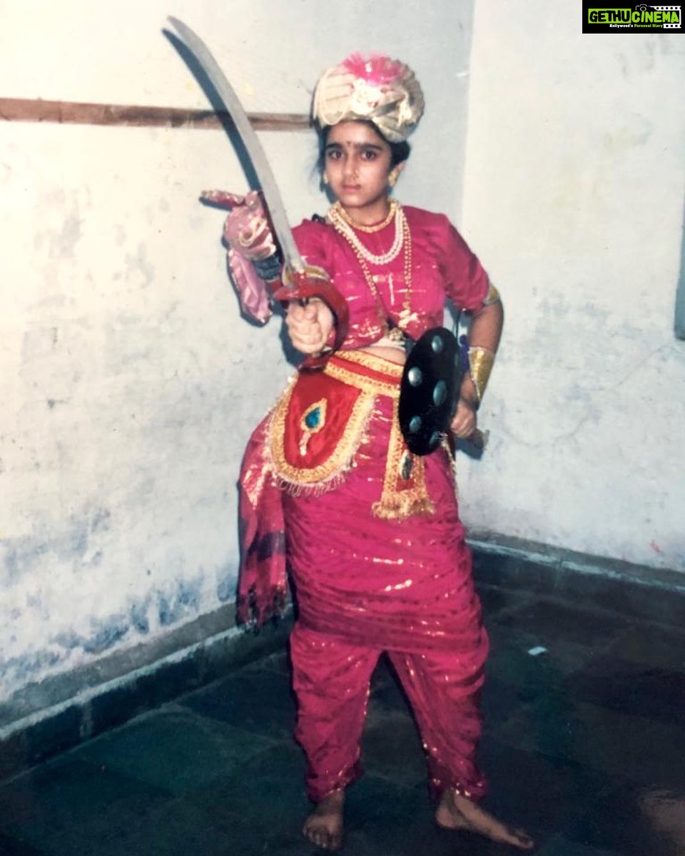 Charmy Kaur Instagram - Me as an actor or Wud u say tat is how is my producerβs avatar today πππ #childhood #jhansilakshmibai #memories πππ #strongwomen