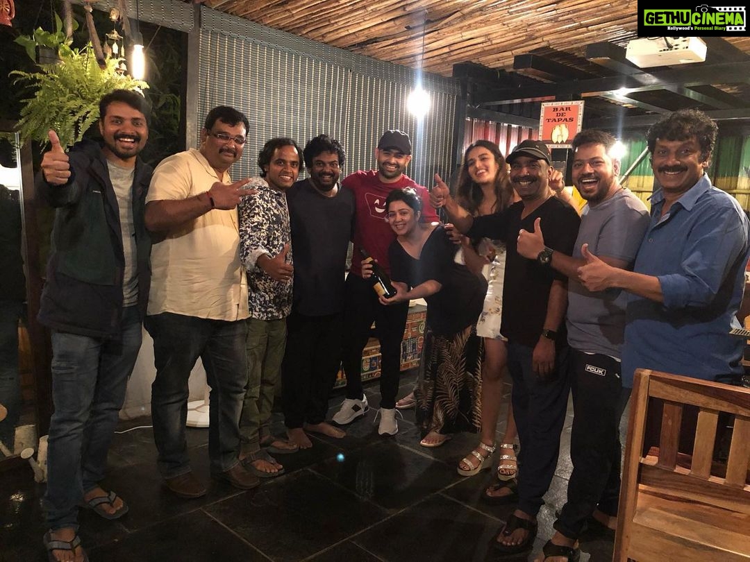 Charmy Kaur Instagram - Ustaaaad @ram_pothineni brings energy in #iSmartShankar celebrations π₯³π₯³π₯³ Feeling the real ISMART BLOCKBUSTER feel now π€©π₯³π€©π₯³π€© @ram_pothineni @purijagannadh @nidhhiagerwal @puriconnects n all our ismart friends πππ #pcfilm #organic Hyderabad