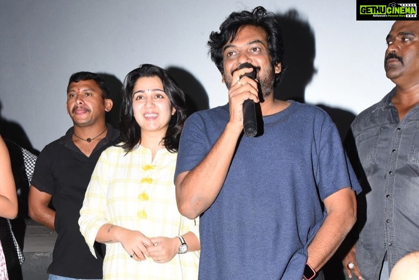 Charmy Kaur Instagram - Last few days visiting number of cities n various Theaters all over AP n Telangana, were the best days of our life .. myself n @purijagannadh wholeheartedly thank each one of u who came to the theatres watching the film again n again ππ»ππ»ππ»ππ» #ismartshankar ISMART BLOCKBUSTER ππ»πͺπ»ππ»