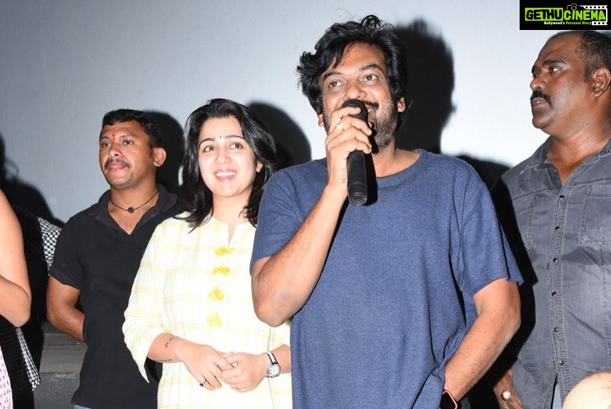 Charmy Kaur Instagram - Last few days visiting number of cities n various Theaters all over AP n Telangana, were the best days of our life .. myself n @purijagannadh wholeheartedly thank each one of u who came to the theatres watching the film again n again ππ»ππ»ππ»ππ» #ismartshankar ISMART BLOCKBUSTER ππ»πͺπ»ππ»