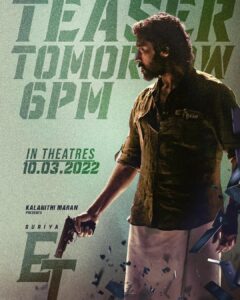 D. Imman Instagram - Massy #ET Teaser Unveiling Tomorrow 6pm IST! 
A #DImmanMusical
Praise God!