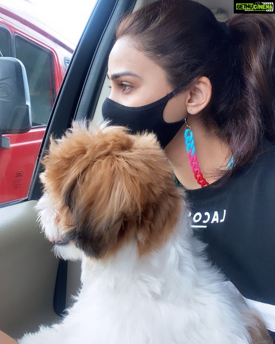 Daisy Shah Instagram - N in this moment of silence we had an entire conversation. ❤️🐾 . . #livelovelaugh #energyiseverything #daisyshah #dogmom #theoshahofficial