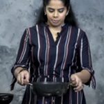 Deepa venkat Instagram - Who doesn't like paneer!! It's not only delicious, versatile and easy to prepare, but also filled with the a healthy dose of saturated fats and the goodness of protein. Here's a simple step-by-step procedure to prepare a delicious Kadhai Paneer aka restaurant style:))) Link in bio. #enveetusamayal #jfw #spicemyfood #binasujit #jfwdigital #paneer #kadhaipaneer #vegetables #mykitchen #kidslovethis #youtube #tryit