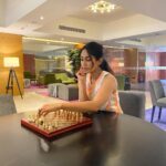 Deepti Sati Instagram - Immersed in fun and games 🎱♟ Me v/s Moi .. Best part .. I won 😀😝 at the brand new @grandmercuregopalanmall #GrandMercureGopalanMall #Bringingstoriestolife #Accor #Livelimitless @all_mea Grand Mercure Gopalan Mall