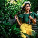 Deepti Sati Instagram - Into the wild 💛 . . . Publication: Star and style @mathrubhumi_starandstyle Photography: Jamesh Kottakkal @jameshshow Make up :Joshi jose and Vijesh Krishnan outfits by: @elzas_couture Art : Abooti mattancheri Image coloring : Vinosh Madhavan