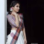 Deepti Sati Instagram - Flora & patterns 🌺 . . . Styled by : @styyledbyjoe @joe_elize_joy Photographer : @ashique_hassan MUAH : @pallavidevika Outfit : @anju_j_o_s_e Jewellery : @mdiamonds_boutique Location : @tridentcochin Shoot coordination : @deejastalin