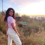 Deepti Sati Instagram – Into the woods 🌳, with Pretty skies and it’s different hues 💕🌅