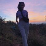 Deepti Sati Instagram - Into the woods 🌳, with Pretty skies and it’s different hues 💕🌅