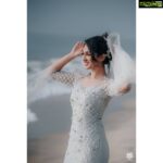 Deepti Sati Instagram - 🤍Eden love 💙 Imbuing the beauty of the sea & the sky, #bridal collection traverses the concepts of feminity, faith & divine grace. Ushering the semblance of the blue #sea in couture, semi-precious #aquamarine stones bejewel this magnificent #MermaidCut gown. Hand-sewn embellishments add a soothing sparkle to the attire in semblance of waves sparkling in the sunlight The beautiful kiddie gowns are crafted in resemble of the bridal ensemble. In the spirit of #Christmas, the little ones are portrayed as #angels, with their white #wings & #wands bearing the glad tidings of the matrimony for the #bride. #EdenLove 💙 . . . Jewellery: @m.o.dsignature Photography: @tuesdaylights Decor: @podmevents MUA: @jeenastudio Styling: @soorajskofficial & @t.and.msignature Location: @indriyasandsresort Gorgeous Outfit: @t.and.msignature