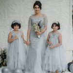 Deepti Sati Instagram – With these two angels 🥰 

🤍Eden love 💙
Imbuing the beauty of the sea & the sky, #bridal collection traverses the concepts of feminity, faith & divine grace. 
Ushering the semblance of the blue #sea in couture, semi-precious #aquamarine stones bejewel this magnificent #MermaidCut gown. Hand-sewn embellishments add a soothing sparkle to the attire in semblance of waves sparkling in the sunlight 

The beautiful kiddie gowns are crafted in resemble of the bridal ensemble. In the spirit of #Christmas, the little ones are portrayed as #angels, with their white #wings & #wands bearing the glad tidings of the matrimony for the #bride.
 #EdenLove 💙
.
.
.
Jewellery: @m.o.dsignature
Photography: @tuesdaylights
Decor: @podmevents
MUA: @jeenastudio
Styling: @soorajskofficial & @t.and.msignature
Location: @indriyasandsresort
Gorgeous Outfit: @t.and.msignature