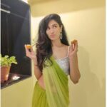 Deepti Sati Instagram - Love , light and peace to all ☺️✨🪔 A very happy and safe diwali from me to you 😘 Anddddd don't forget to eat tons of mithai !! I did !!! *Can't even get off the couch* Wearing @varnudais . . . #diwali #festivities #love #light #peace