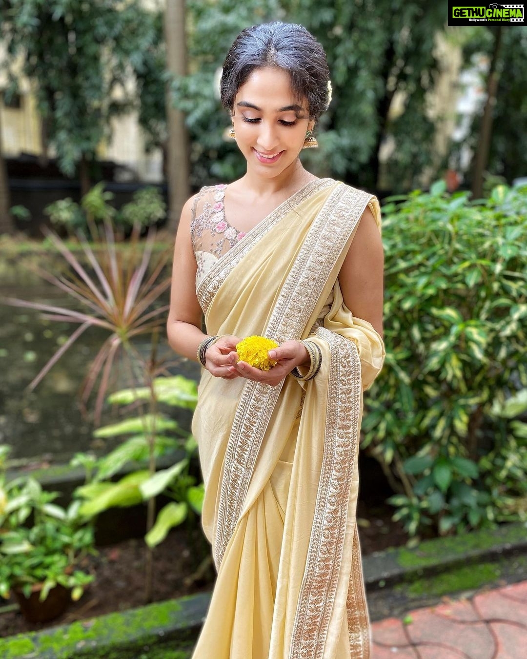 Deepti Sati Instagram - A very happy and prosperous Onam to all 💕 Outfit courtesy @the_drape_studio #onam2020 #love #happiness #prosperity
