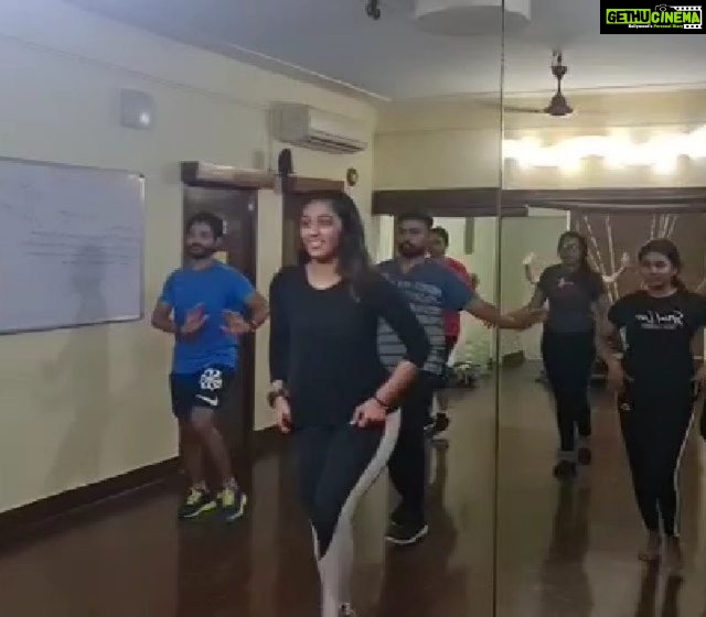Devadarshini - 12K Likes - My daughter @niyathiofficial 's very first class as a zumba trainer. Super graceful and super exhausting! Keep it up girlā¤