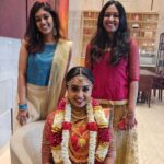 Devadarshini Instagram – I’ve known this girl since she was an infant @priyaponvannan and today she’s a beautiful bride! God bless Priya and Vignesh. So happy for my friend saranya @_dsoft_ ❤