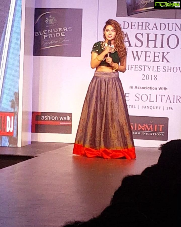 Devshi Khandur Instagram - Heels meri high hein promotion #fashionweek #onstage #interviews #fashion #trend #showstopper #actress #model #rapper #lyricist #blenderspride #beauty #zeemusic #sinmitcommunications