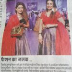 Devshi Khandur Instagram - With my designer on stage as a showstopper, newspaper dainikjagran . #Showstopper #actress #rampshow #musocvideopromotion #heelsmerihighhein #Dainikjagran #13august #fashionshow #mediacoverage #sinmitcommunications #fashion #style #traditional #indian #catwalk #bollywoodactress #rapper #blenderspride #travelgram Dehradun : The City of Love