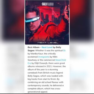 Devshi Khandur Instagram - Best of 2021 🙌🙌
Thanks to @asjadnazir @easterneyenews 
for the continued support x🙏
Mostly thanks to all the F A.N S that make it all happen x ♥️🙏
Bigup each and everyone, radios, djs all the world and the amazing singers featured on 'Next Level'. 
Thank you to the amazing lyricist 
@devshikhanduri and my homie
@vickymarleyofficial

Bally Sagoo 'Next Level' ALBUM OUT NOW ON ALL MAJOR STREAMING PLATFORMS!!!
More info: 
www.ballysagoomusic.com

@madhvi_shrivastav @arpitachakraborty @naazaulakh_official @pritimenon @nitesh.mathur @sonukakkarofficial @luccidamus @jellymanjitpuri #jyotiG #BuntyDhaliwal #SurjitMaan #AbrahamAli #gurdaskheri @beantsandhu_allowalia @djrinks
 
#Nextlevel #BallySagoo #freshdoperecords #album2021 #bhangra #urban #house #dj #remix #bollywood #reggae #disco #punjabi #KinnaChauna #pyarnaiyonmileya #bhangrajawanhogaya #Tumainumiljave #tenukihoya #tuaajanachle #mainchalipekeyannu #meramascara #tuhitu #sakhiyansaheliyan #yehroohbhitumharihai #kinnachaunarefix