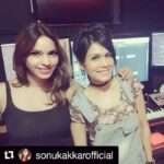 Devshi Khandur Instagram – #Repost @sonukakkarofficial 
With a beautiful lyric writer Devshi Khanduri 😊 
#SonuKakkar 
#devshikhanduri
#ballysagooo #newsong #mylyrics  #music #poetry #lovesong #soulful #songwriter #musiclover #feelings #beautifulsouls #hottie #creativesatisfaction #SonuKakkar #writingforsoul #meaningful #fusion #comingsoon #love #song #vibes #happy #studio #desi #fresh  #feelthemusic #excited