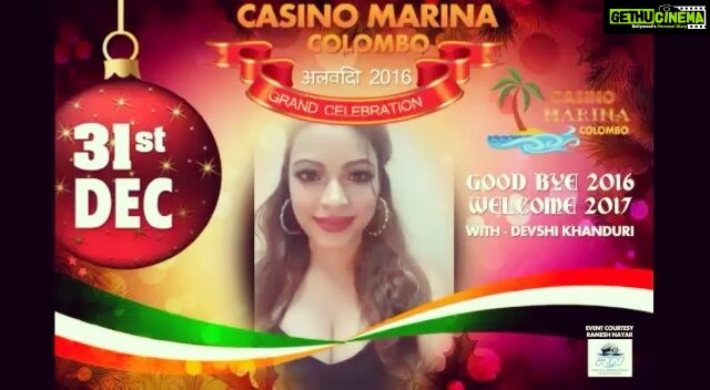 Devshi Khandur Instagram - @devshikhanduri # events #colombo #shrilanka #31sdecember #bye2016 #welcome2017 #masti #marina #casino #grandcelebration #waitforme #casinomarinacolombo #withdevshikhanduri #celebrate #celebrity #bollywoodactress #dance #performances #pricess #surprises #getready #letsenjoy #letsnaccho