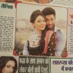 Devshi Khandur Instagram – @devshikhanduri @ruslaanmumtaz #mediacoverage #movie #kheltouabshuruhoga #newspaper #bollywood #upcomingmovie #hot #chemistry #bollywoodlove #bollywoodhungama #bollywoodgossip #desiromance #zara #fun #filmy #follow