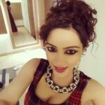 Devshi Khandur Instagram - @devshikhanduri #bollywood #actress #shows&events #hotred