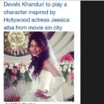Devshi Khandur Instagram – @devshikhanduri #jessicaalba #sincity #inspired #bollywoodactress #brideonscreen #church #poona #shakaal #movie #hotandhappening #challenging #brideandbeautiful #runawaybride #upcoming #devshikhandurilatest