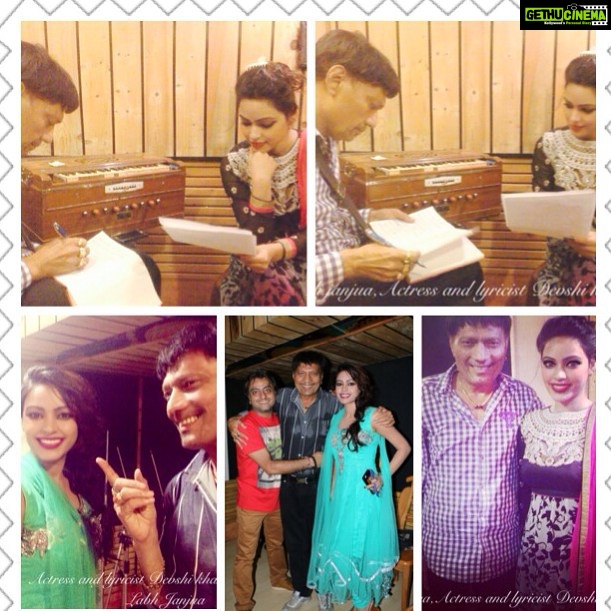 Devshi Khandur Instagram - Labh Janjua journey started from this world to another world . May he reach their peacefully and become angel , bcz in real life also he was as pure as angel . He has sung songs like London thumakda , tauba mein pyar kar k pachtaya and so many which become so famous bcz of his voice . He sung song written by me also name as " Thoda lutf thoda isq " title song . So sharing few memories while dubbing that song with Labh ji. R.i.p Labh Janjua we all will miss u