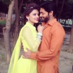 Devshi Khandur Instagram - @devshikhanduri @ruslaanmumtaz #kheltohab shuruhoga #lucknow #love #song #shoot #movie #perfect #follow #flawless #desi #perfect #fun #smile #muslim #simple #romance #couple #onscreen
