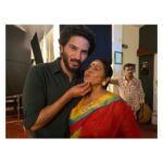 Dulquer Salmaan Instagram – My best on screen pairing. The most love I’ve felt for a co actor. As an actor she was magic, wearing her genius as lightly as her smile. I’ve never felt more alive in a scene cause she transcended the written word. These pictures are from our last day together. I couldn’t let go and demanded hugs and kisses. She kept saying we should do a film where we are a mother and son constantly bickering. I thought we had time. 

Like how we began every text message to each other ….

Chakkare Evideya ?? 🥺🥺💔💔

#lalithaaunty #endechakkarakutty #myhearthurts