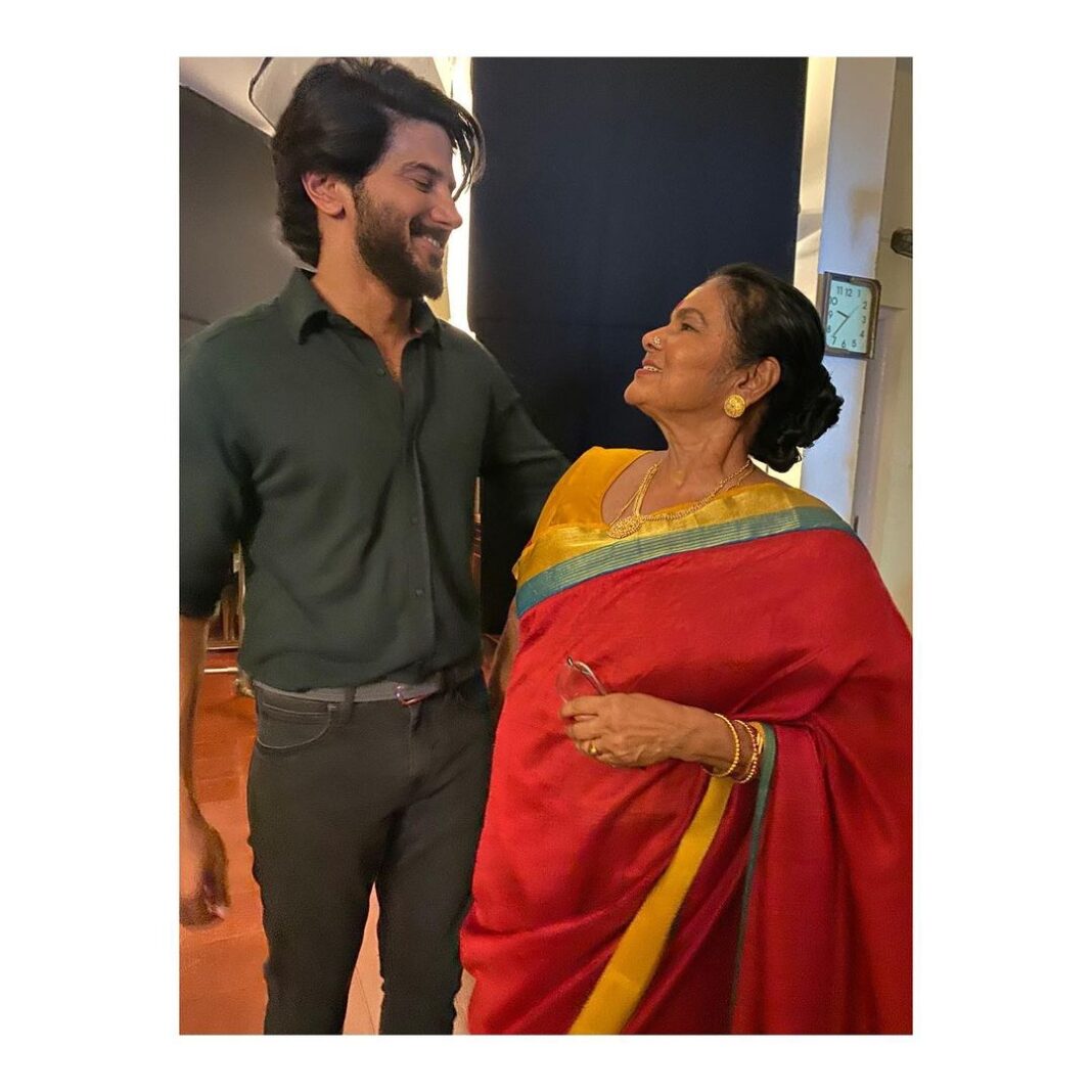 Dulquer Salmaan Instagram - My best on screen pairing. The most love I’ve felt for a co actor. As an actor she was magic, wearing her genius as lightly as her smile. I’ve never felt more alive in a scene cause she transcended the written word. These pictures are from our last day together. I couldn’t let go and demanded hugs and kisses. She kept saying we should do a film where we are a mother and son constantly bickering. I thought we had time. Like how we began every text message to each other …. Chakkare Evideya ?? 🥺🥺💔💔 #lalithaaunty #endechakkarakutty #myhearthurts