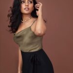 Eesha Rebba Instagram - Ok! Which one is your fav pic? 🤎🖤 Photography : @anuragkamilla Styled by : @purple_lover__ MUA : @deepikakarnanimakeovers Jewellery : @kalon_artjewellery Skirt : @notchabovecreations