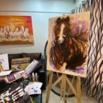 Eshanya Maheshwari Instagram - Working on self development is best way to spend this self- isolation period.... 😊 I am working on my painting skills trying to catchup with something I am passionate about.... 😁🎨🧑🏻‍🎨🙋🏻‍♀️ #homebond #quarantine #art #painting #canvaspainting #covid_19 #stayhome #lockdown #eshanyamaheshwari #selfdevelopment #learning