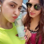 Eshanya Maheshwari Instagram - Outside gym 🏋️‍♀️ Got papped again 🤓😅 by my own paparazzi 👻 @bmaheshwari10 #gymlook #fitgirls #fitnessfreak #papparazzi #papped #fun #saturdayvibes #crazysisters #girlswithgoals #postworkout #candid #eshanyamaheshwari