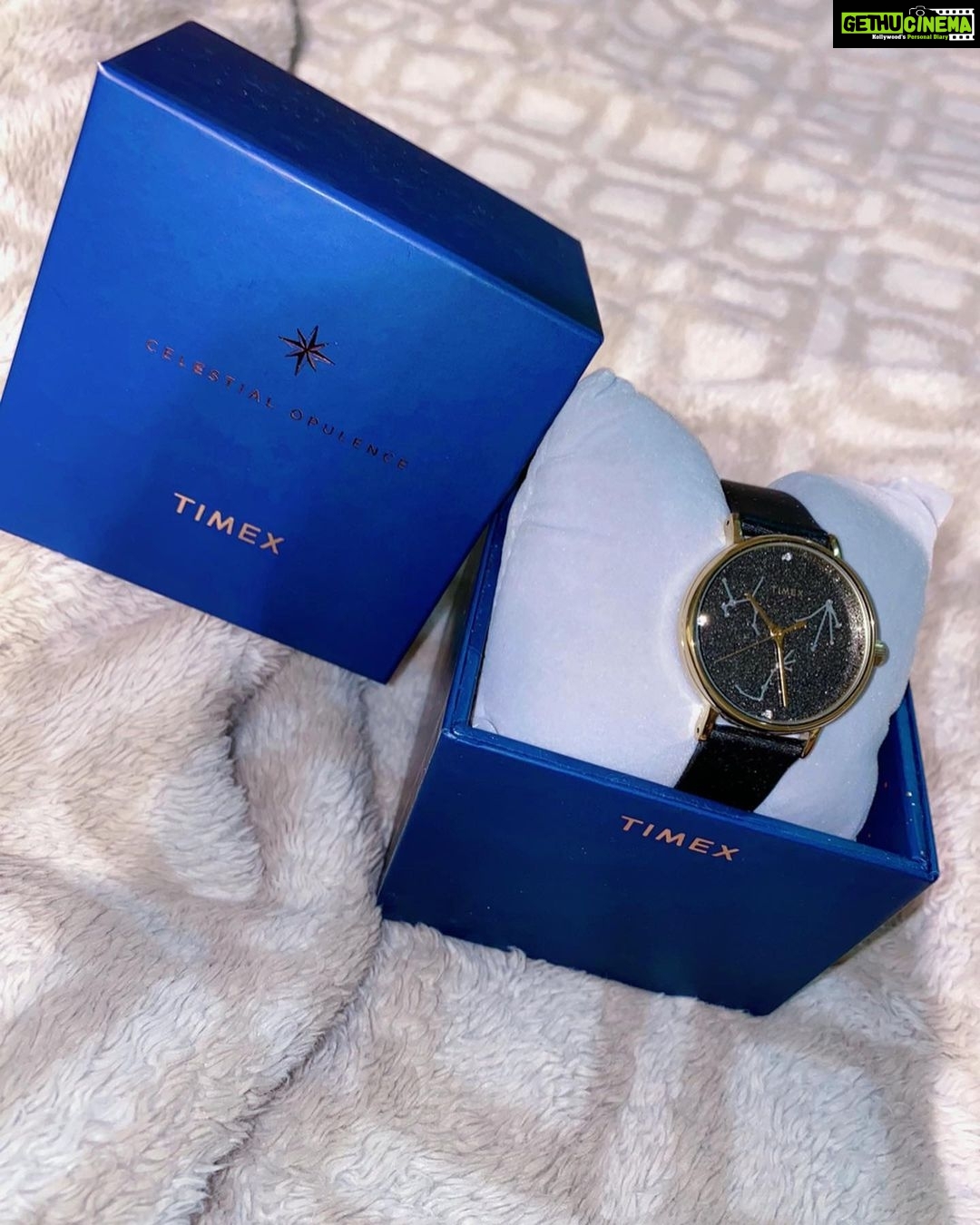 Eshanya Maheshwari Instagram - Wear your zodiac sign on your wrist with the ethereal #CelestialOpulence collection by @timex.india featuring the zodiac signs to shine alongside the shimmering Swarovski®️ crystal accents. Visit the nearest @shoppers_stop store to shop now! #timex #timexwatches #shoppersstop #zodiacsigns #zodiacwatches #watches #celestialopulence