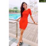 Eshanya Maheshwari Instagram - Red ❤️ is the color of the day 🥰🎄✨❤️ Merry Christmas 😁 everyone May Santa brings joyful new year ✨ and bundle of positive energy in your life... Pictures courtesy- @maheswariswati 💋❤️ #merrychristmas #santa #santagirl #girlinred #red❤️ #loveforred