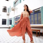 Eshanya Maheshwari Instagram - YOU GLOW DIFFERENTLY WHEN YOU’RE HAPPY 😃☺️ Outfit @missa_more_clothing Shot by @ajpictography M&H @shivani_jharia Styling @riyabhatu_ Location @famousworkingcompany #happiness #smile #perfectdress #indian #missamoreclothing #styleblogger #ootdfashion #missamore Famous Working Company