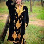 Eshanya Maheshwari Instagram - She was beautifully out of place. Sometimes I believe she intended to be. Like the moon during the day. Wearing this beautiful hand embroidered Kashmiri pheran by @pashmkaar 🖤✨ M&H by @zuberiya_ansari Photography by @ajayyparmar #kashmirilook #kashmir #pheran #pashmkaar #kashmiripheran #esshanyamaheshwari #esshanya