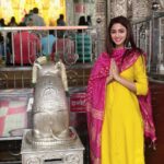Eshanya Maheshwari Instagram - Going simple yet classy in this beautiful birthday gift from @ambraee_ 😍🤗😘 #ambraee Dagadusheth Halwai Ganapati Temple
