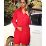 Eshanya Maheshwari Instagram - Who sets her standards high, will never have to settle for less. ✌🏻 Outfit- @srstore09 Photo courtesy - @rishinakandhari #bosslady #red #ootd #ootdfashion #rishinakandhariphotography