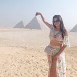 Eshanya Maheshwari Instagram – Amazing day 😍 in EGYPT 🇪🇬 #EGYPT #pyramidsofgiza #sphinx #cairo #egypt Pyramid,Giza,Egypt