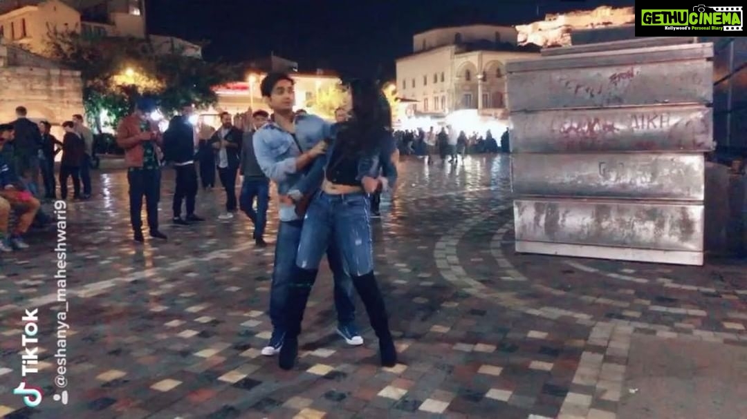 Eshanya Maheshwari Instagram - Some madness with costar @anantvidhaat #greece #🇬🇷 #travel #athens #tiktok Filadelfia, Attiki, Greece