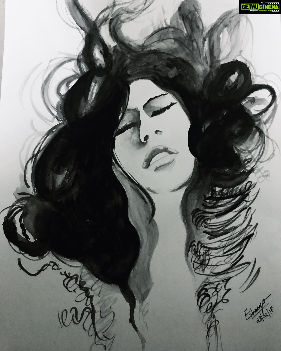 Eshanya Maheshwari Instagram - BE WHO YOU ARE, NOT WHAT WORLDS WANT YOU TO BE. I CHOOSE TO BE FREE AND I CHOOSE TO BE LOST IN ME ✌🏻 #artisticwayoftalking #artistsoninstagram #paintthepicture