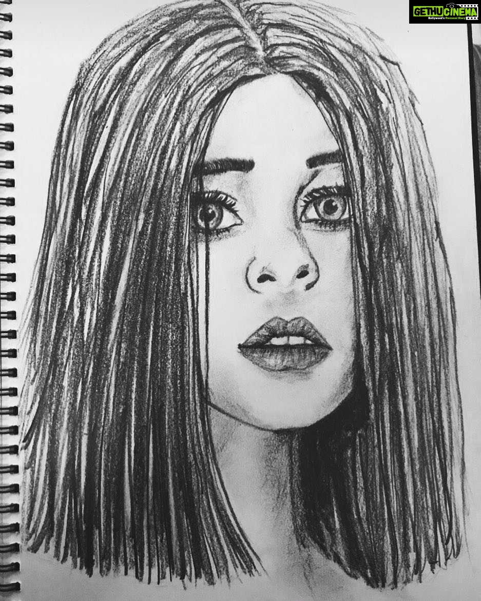 Eshanya Maheshwari Instagram - #mysketchbook #latenightsketching #thoughtsonpapers #✌🏻🤗