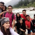 Eshanya Maheshwari Instagram - If you have crazy friends 😍👻you have everything👻👻👻 epic day #cycling#waterfalls#friends#rain#manali#mountains#river#instatrip#northtrip#life#😍😍😍😍