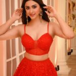 Eshanya Maheshwari Instagram - Magic always did exist✨✨✨ Magic of colour red ❤️ Colour of the day is red ❤️ Outfit designed by @maheswariswati H&M by me 🙋🏻‍♀️ Styled by me 🙋🏻‍♀️ Photography by @ajayyparmar Location @madstudioofficial #navratri #navratrispecial #navratrilook #lookoftheday #ootd #picoftheday #photoshoot #pose #instafashion #fashionblogger #styleblogger #fashionista #esshanyamaheshwari #esshanya #instagood #instadaily