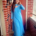Eshanya Maheshwari Instagram - 💙 Darling…. You are Magic ✨🧿 #blue #💙 #favorite #smile #festival #festivewear #festivalsofindia #ganeshchaturthi #ootd #esshnaya