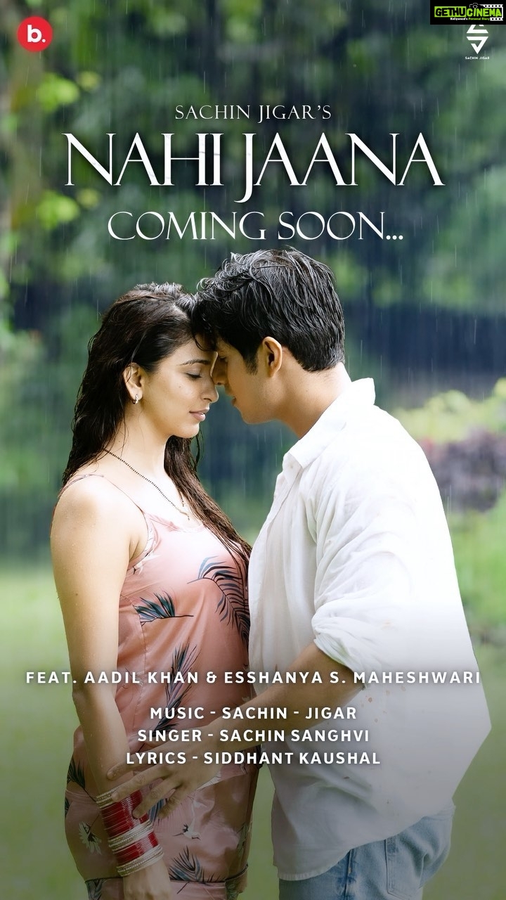 Eshanya Maheshwari Instagram - #NahiJaana coming soon. Aap bhi kahi mat jaana. Stay tuned! š @soulfulsachin @jigarsaraiya @aadilkhann @esshanya_s_maheshwari @sachinjigar @sidkaushal22 @romilved @iammadhardik @janak.bhanushali @dhruwal.patel @jigarmulani @neerajnavare.makeupartist @believemusic @shardashilpa @whiskeyblues__ @snehapandayofficial