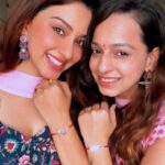 Eshanya Maheshwari Instagram - Happy Raksha Bandhan 💗 Cheers to our beautiful and crazy bond 💕🤗 @bhavikam91 all my life you have been there. You picked me up when I was down. You encouraged me when I had doubt. And you always loved me even when I piss you off 🙈 thank you my dear sister for everything 💕🤗.... Yes it’s lucky to have a brother But it’s a blessing to have a sister who protects like a brother, loves like a mother, cares like a father and spoils me like a Bestie Blessed to have you @bhavika1091 in my life 😇😘🤗❤️ You are the best gift from god to me love you 😘 ❤️ I need you in my life always , lot’s of love from your irritating, cute and most talented little sister 🤣😜 ❤️ happy Raksha Bandhan to you and everyone 🤗😁 . . Outfits by - @lavanyathelabel #rakshabandan #bondforlife #sisters #rakhibond #twinning #💕 #rakhi #sisterlove