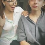 Eshanya Maheshwari Instagram - When boredom hits us 😂😂😅😅 @bhavikamaheshwari10 is learning some new skills 😂 #manilal #funny #cute #sisters #reelsinstagram #esshanyamaheshwari #esshanya