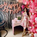 Eshanya Maheshwari Instagram - It is time for the next chapter I’m another year older, Wiser and happier. HAPPY BIRTHDAY TO ME💕🥳✨ Dress designed by @maheswariswati Decorations by @balloonbouquetsmumbai Flowers by @flowerlabindia #birthdaygirl #birthdaydecoration #happybirthdaytome🎉 #happyday #instagood #birthdaypost #esshanya #esshanyamaheshwari #💕